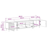 5 Piece LED TV Cabinet Smoked Oak Engineered Wood 3416521