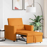 Pull out Sofa Bed Single Dark yellow 90 x 165 x 87 cm Fabric 42002693