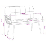 2 Seater Sofa with Metal Legs 2-Seater Turquoise Velvet 42051061