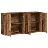 Sideboard 2 pcs Old Wood 79 x 38 x 80 cm Engineered Wood 3334308
