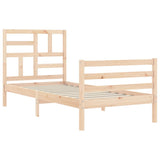Bed Frame without Mattress 90x200 cm Solid Wood 3194881
