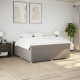 Box Spring Bed with Mattress Taupe 180x200 cm Fabric 3285398