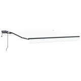 Retractable Awning Manual White 300 x 250 cm Fabric 3330074