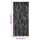 Insect Curtain Anthracite 90x200 cm Chenille 315142
