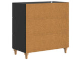 Sideboard with Drawer Black 66 x 34.5 x 90 cm Engineered Wood 894166