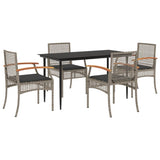 Garden Dining Set Grey, Black, Dark Grey 3213612