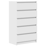 Drawer Cabinet White 60x36x103 cm Engineered Wood 823016
