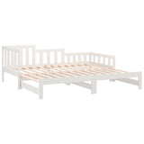 Pull-out Day Bed without Mattress White 2x cm 820747