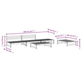5 Piece Garden Lounge Set Solid Wood Pine 3186599