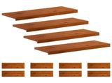 Stair Tread 12 pcs 80 x 25 x 2 cm Brown Solid Oak Wood 3449418