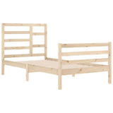 Bed Frame without Mattress Solid Wood 100x200 cm 3105850