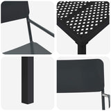 Outdoor Furniture Set 5 pcs Anthracite Steel 3422872