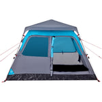 ZNTS Camping Tent Dome 4-Person Blue Quick Release 4004231