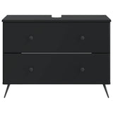 Bathroom Sink Cabinet BREDA Black 82 x 41x 59 cm 897456