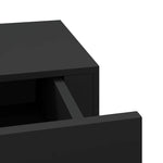 Wall-mounted Drawer Shelves 2 pcs Black 60x23.5x10cm MDF 330258