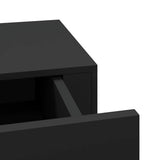 Wall-mounted Drawer Shelves 2 pcs Black 60x23.5x10cm MDF 330258