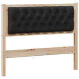 Headboard Other Brown and black 100 cm Solid pine wood 879026