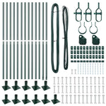 Fence Posts Manual 13 pcs Green 32mm 160 cm Galvanised steel 42004295