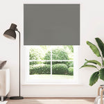 ZNTS Roller Blind Blackout Grey 160x230 cm Fabric Width 156.6 cm Polyester 4011218