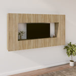 ZNTS 8 Piece TV Cabinet Set Sonoma Oak Engineered Wood 3114288