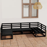 6 Piece Garden Lounge Set Solid Pinewood 3076123
