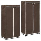 Wardrobe Brown Iron frame with fabric cover Medium Wardrobe 282442
