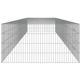 5-Panel Rabbit Cage 541x109x54 cm Galvanised Iron 171566