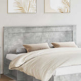Headboard with Headboard Concrete Grey 200 cm Engineered Wood 887420