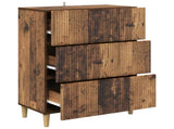 Drawer Cabinet Old Wood 66 x 34.5 x 90 cm Engineered Wood 894613