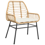 Garden Dining Set 3 pcs Brown Poly Rattan 3380862