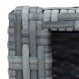Spa Step Grey Poly Rattan 92x45x25 cm 46461