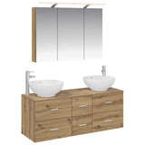 Bathroom Furniture Set 4 pcs Artisan Oak 3406982