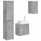 Bathroom Furniture Set 3 pcs Concrete Grey 33 x 34.5 x 160 cm 3406076