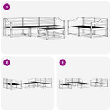 Outdoor Sofa Set 6 pcs Natural Solid Acacia Wood 3367207