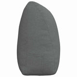 Back Pillow Dark Grey 200 x 24 x 50 cm Fabric 42014587