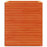 Garden Planter Wax Brown 60x60x72.5 cm Solid Wood Pine 3282581