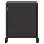 ZNTS Bedside Cabinet Black 36x39x43.5 cm Steel 846614