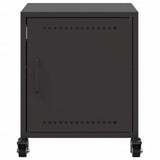 ZNTS Bedside Cabinet Black 36x39x43.5 cm Steel 846614