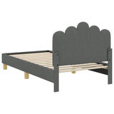 Children's Bed Frame with Headboard Dark Grey 80 x 160 cm 42011045