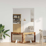 Dog Gate with Stands 2 pcs Old Wood 100 x 60 cm Engineered Wood 892113