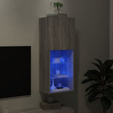 TV Cabinet with LED Lights Grey Sonoma 40.5x30x102 cm 837062