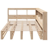 Bookcase Bed without Mattress 120x200cm Solid Wood Pine 3324502