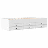 Bed Frame with Storage White 80 x 200 cm Engineered Wood 3429645