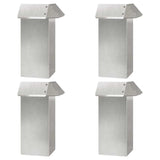 Snail Fences 8 pcs Silver Stainless Steel 874879