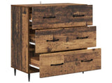 Drawer Cabinet Old Wood 66 x 34.5 x 89.5 cm Engineered Wood 894843