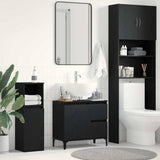 Bathroom Cabinet Black Oak 65 x 33 x 60 cm Engineered Wood 862812