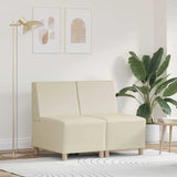Modular Sofa Unit Armless 2 pcs Cream 55 x 74 x 82 cm 3399768