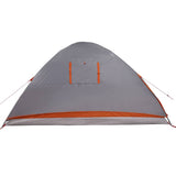 Camping Tent Dome 4-Person Grey Waterproof 94721