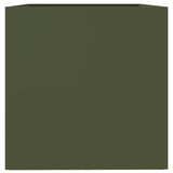Planter Olive Green 62x47x46 cm Steel 841604