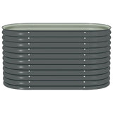 45524 Garden Raised Bed 160x80x81 cm Galvanised Steel Grey